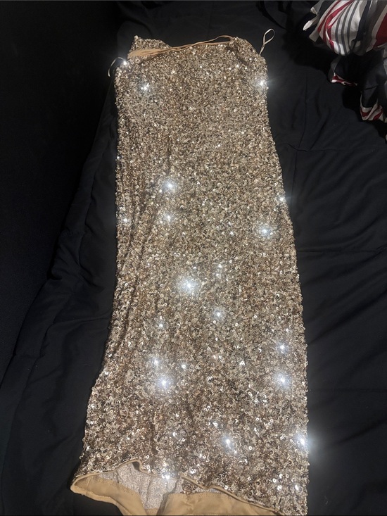 Fashion Nova Dresses & Skirts - Fashion Nova Gold Sequin Maxi Dress